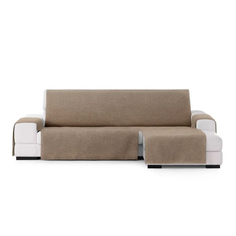 Copridivano 240 cm per divano con penisola destra colore beige - Valeria