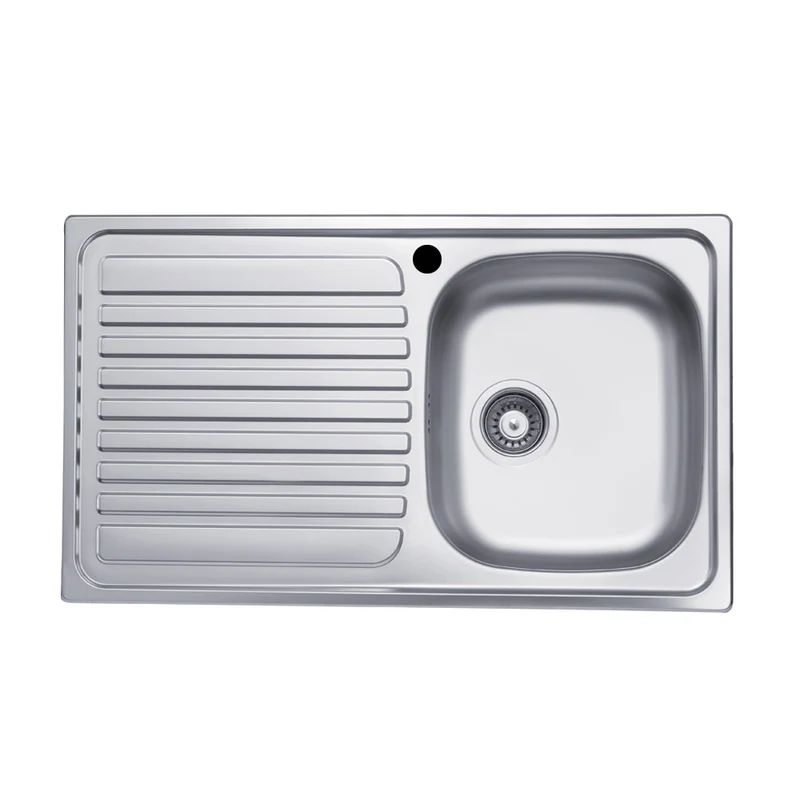 Lavello incasso 86x50 cm con gocciolatoio sinistro - Samet