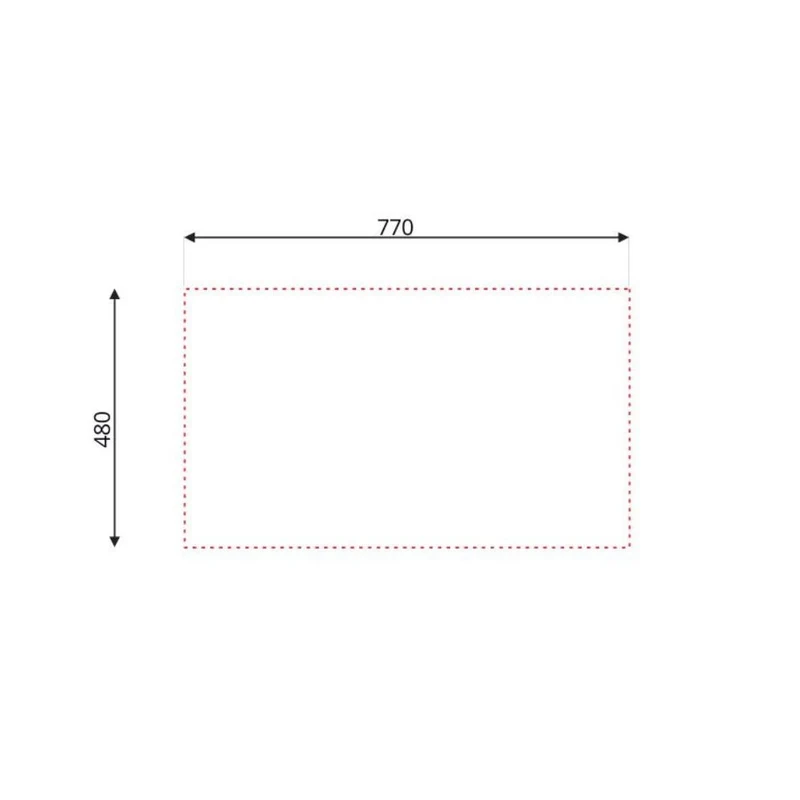 Lavello singolo in acciaio inox satinato con gocciolatoio destro 79x50 cm - Samet Classic 273