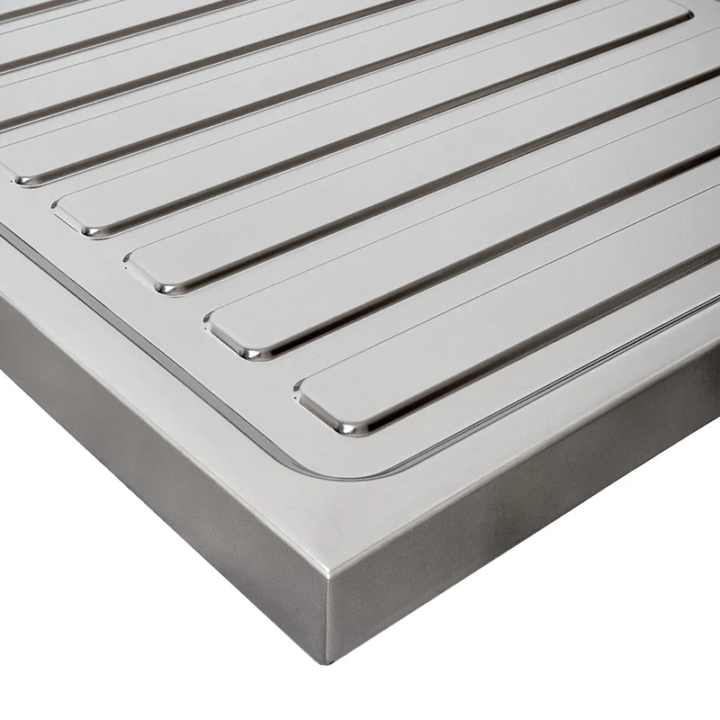 Lavello appoggio una vasca e gocciolatoio sinistro 80x50 cm - Samet SA216