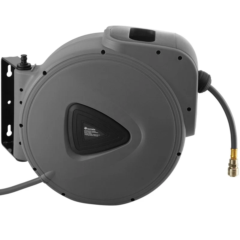 Enrouleur automatique de tuyau d'air comprimé 30 m avec raccord rapide 08_0000258