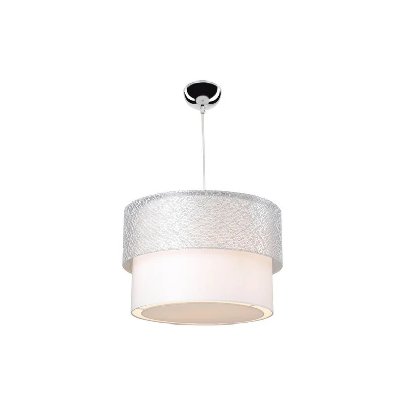 Lampada a sospensione 70 cm in tessuto grigio - Polo