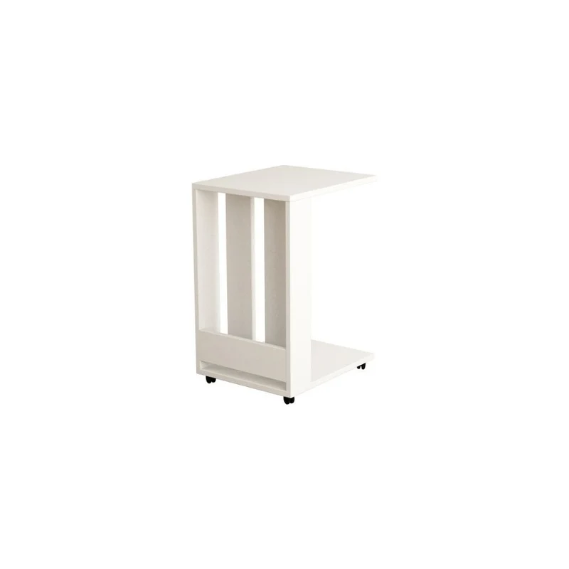 Tavolino da divano porta pc e riviste 37x60 cm colore bianco - Edi