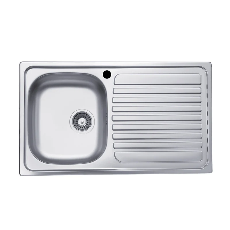Lavello a incasso con gocciolatoio destro 86x50 cm - Samet