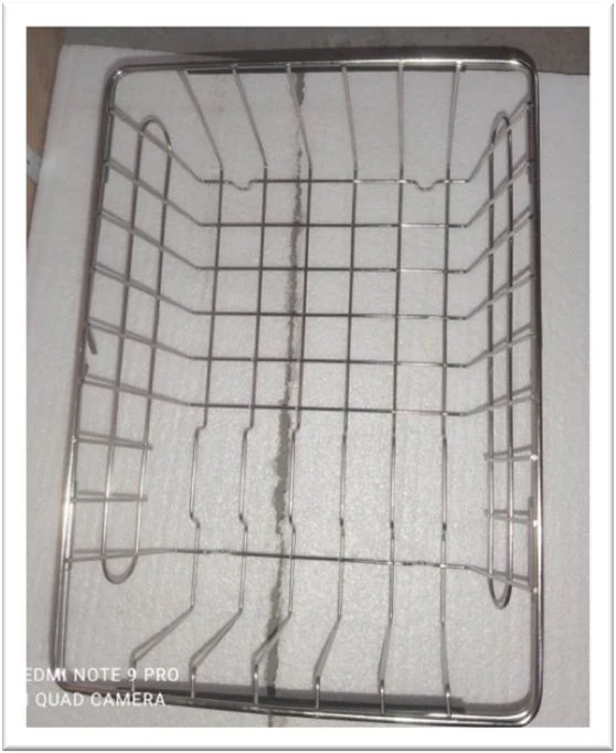 Cesto per lavello in acciaio inox 36x25x12H cm - Basket
