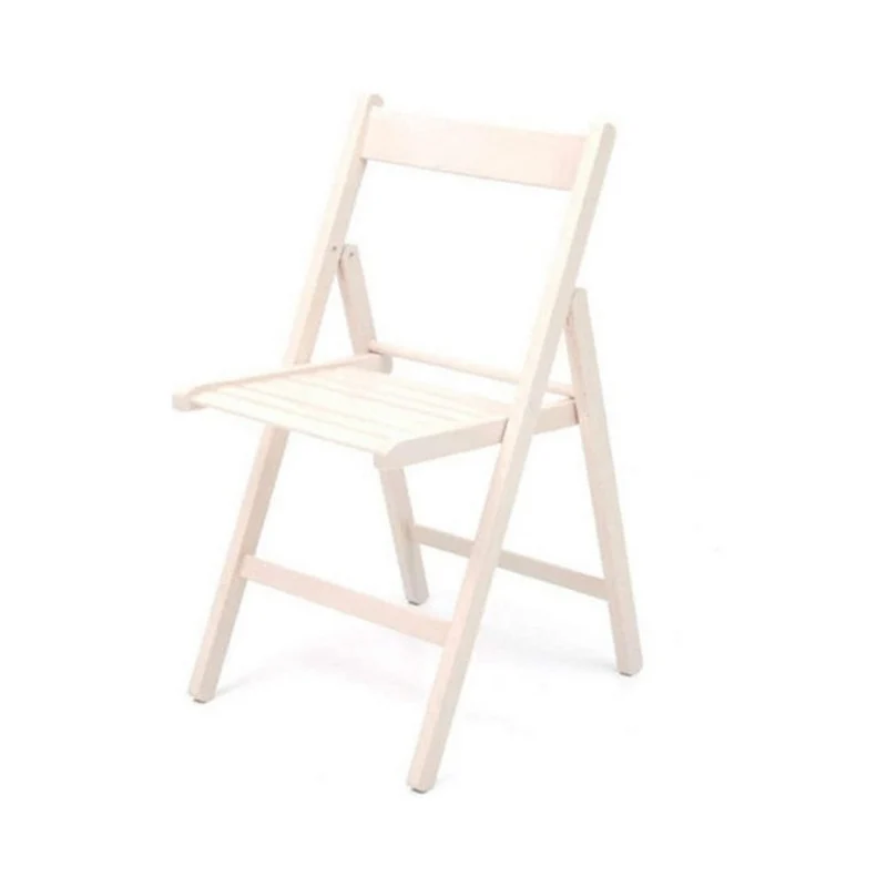 Set 4 sedie pieghevoli in legno colore bianco - Penelope