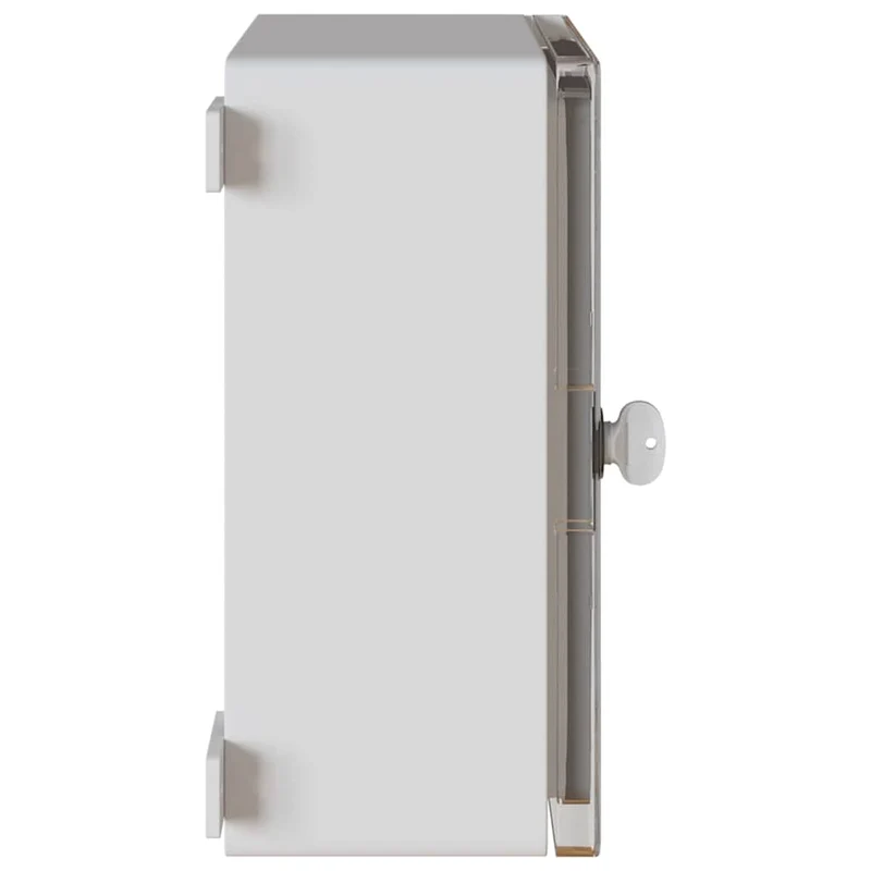 Armoire de contrôle moderne 30 x 16,5 x 35 cm durable style contemporain intérieur extérieur en plastique gris 02_0058210
