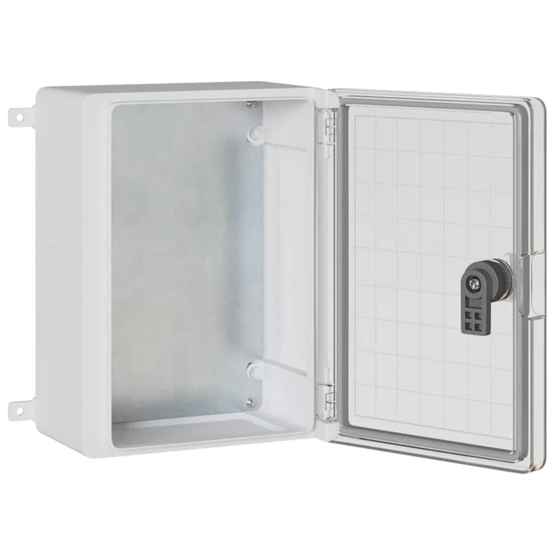Armoire de contrôle moderne rangement intérieur extérieur 47 x 20 x 60 cm en plastique gris 02_0058206