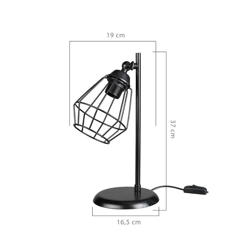 Lampada da tavolo colore nero - EkinoKs