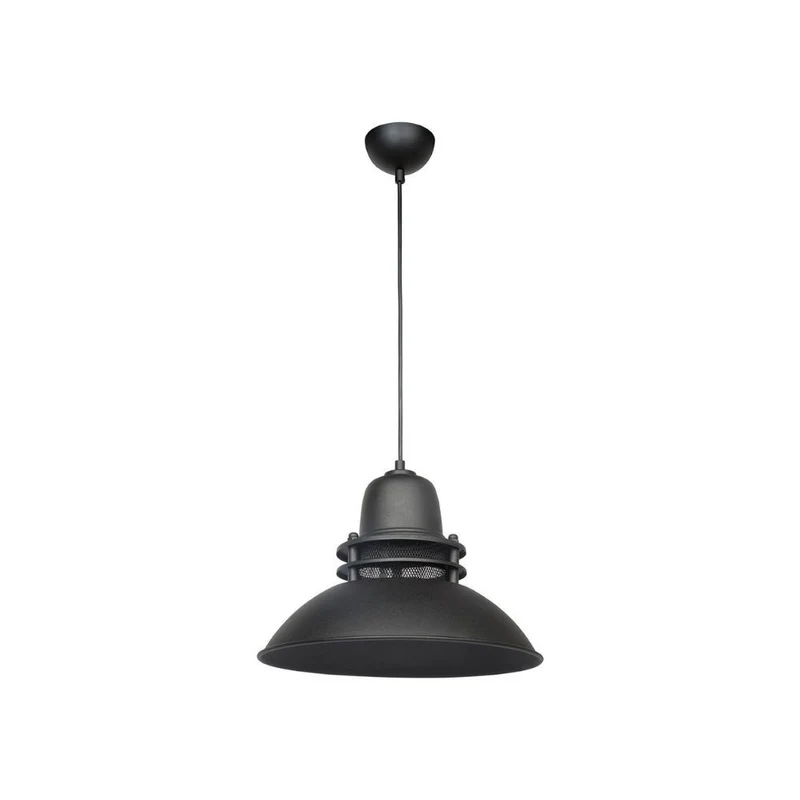 Lampada a sospensione 95h colore nero stile industriale Tibet