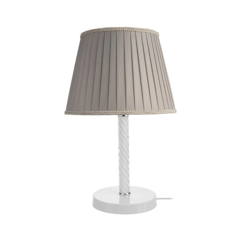 Lampada da tavolo in vetro colore bianco Piray