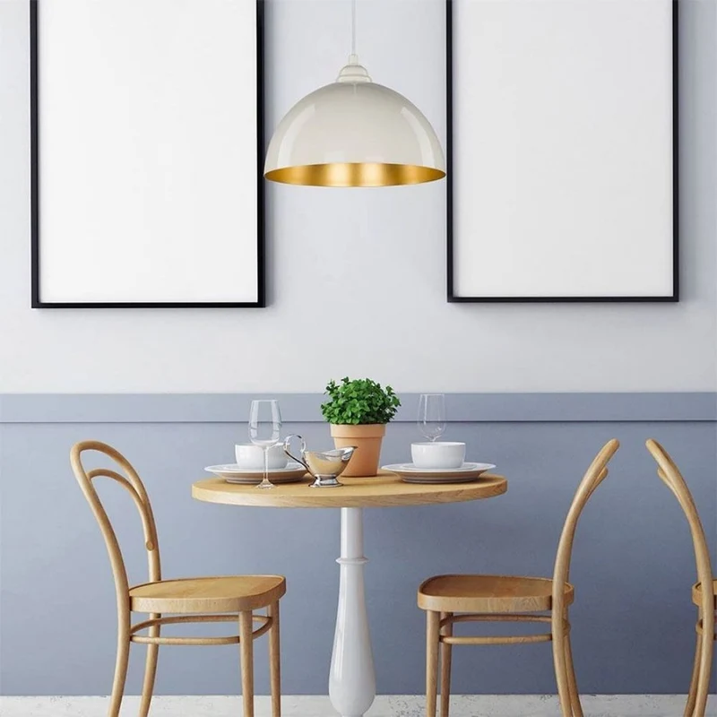 Lampada a sospensione 60h in metallo bianco Topak