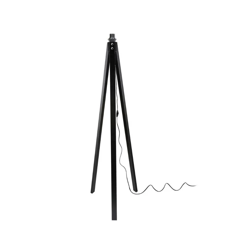 Lampada da terra con treppiede in legno nero - Deco MDL3010