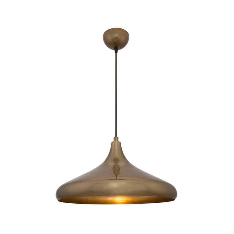 Lampada a sospensione 90h in metallo colore bronzo Navada