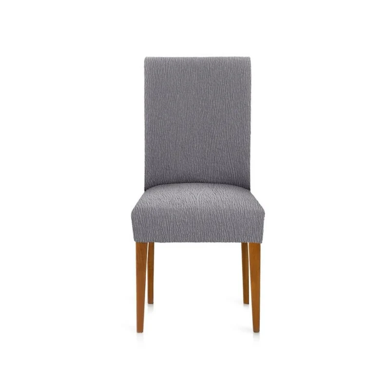 Coprisedia in tessuto elastico colore grigio Troya