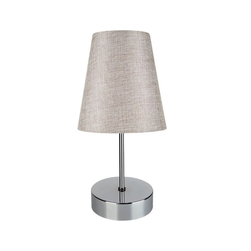 Lampada da tavolo cromo beige Estelya AZ1068
