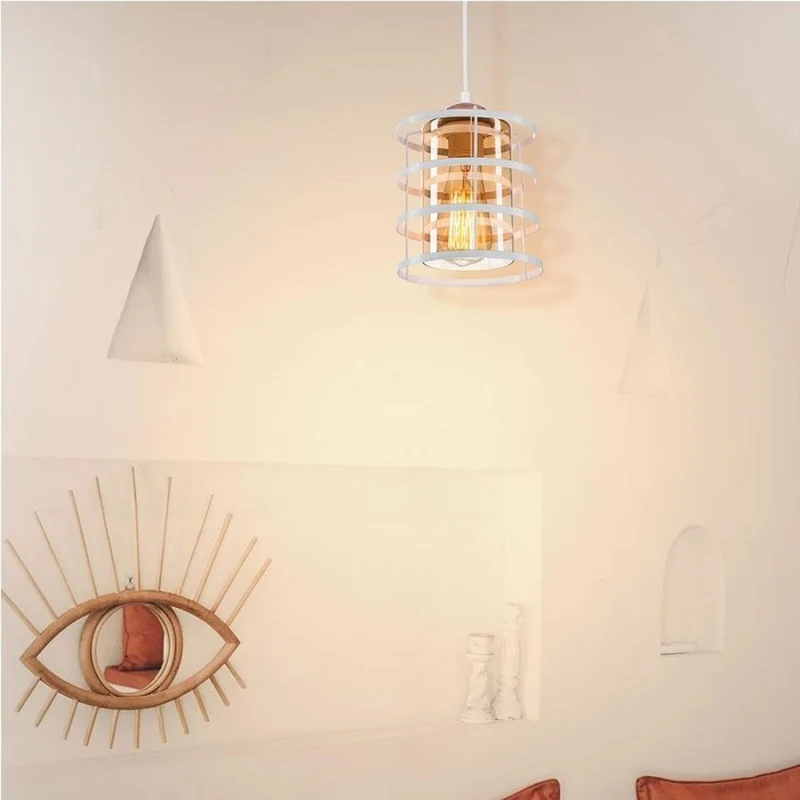 Lampada a sospensione 70h in metallo colore bianco Mira