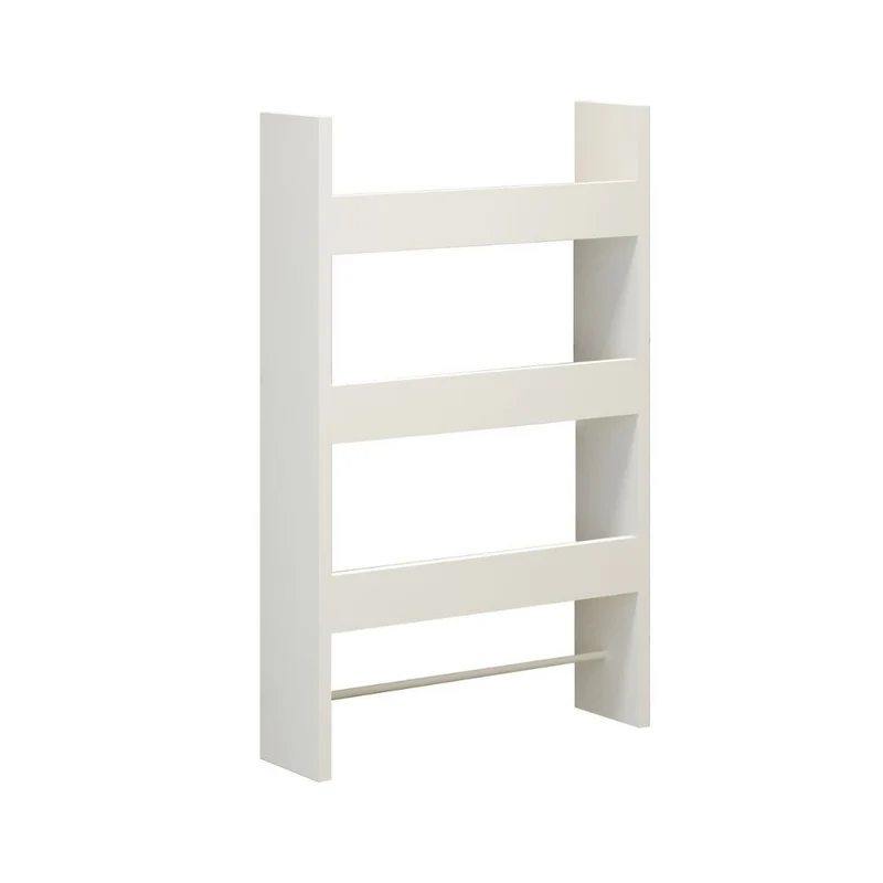 Mensola da parete 50 cm in legno con tre ripiani colore bianco - Alisa