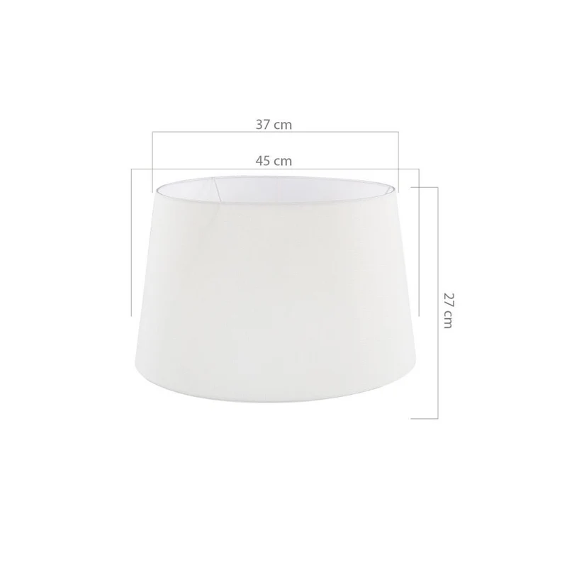 Paralume in tessuto colore bianco Tripod MDL2736