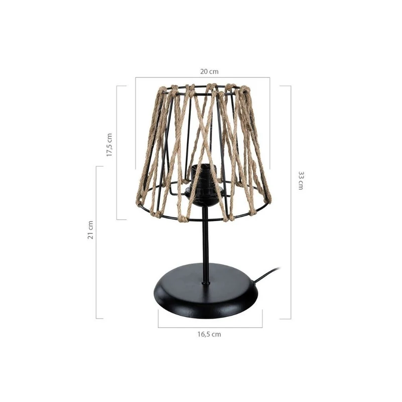 Lampada da tavolo in iuta Evren ASZ1127