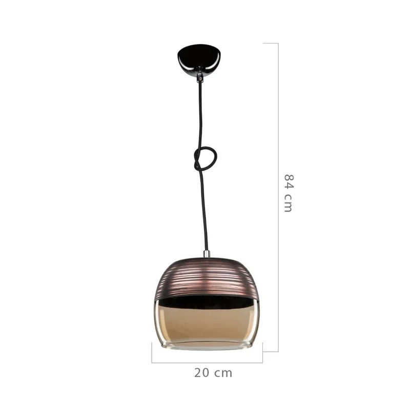 Lampada a sospensione 84h diffusore bicchiere rovesciato Punto