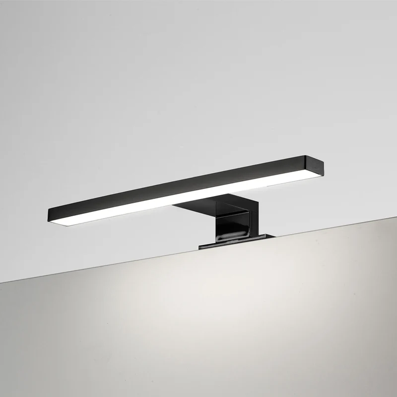 Lampada LED per bagno colore nera 300 mm 5W - Kyra