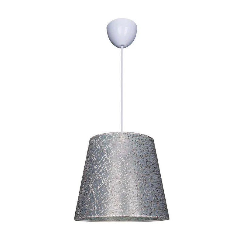 Lampada a sospensione in tessuto grigio - Conic ASZ0777