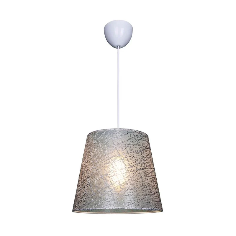 Lampada a sospensione in tessuto grigio - Conic ASZ0777