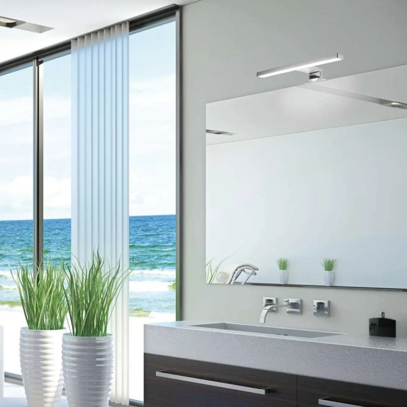 Lampada LED per bagno cromata 300 mm 5W - Kyra