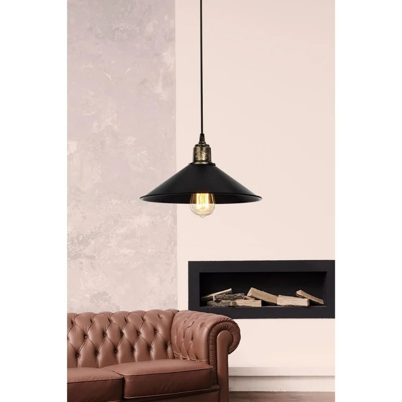 Lampada a sospensione colore nero 62H cm - Bluc