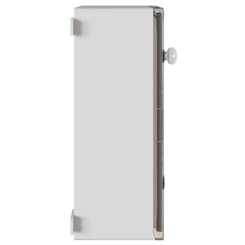 Armoire de contrôle moderne 35 x 19,5 x 50 cm solution de rangement élégante polyvalente en plastique gris 02_0058212