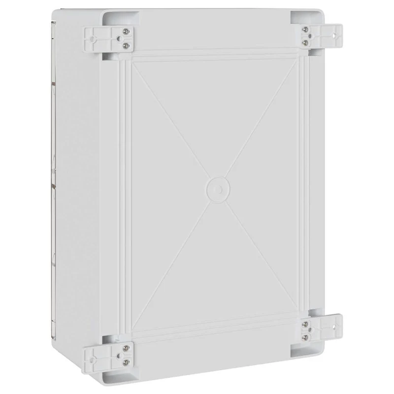 Armoire de contrôle moderne 35 x 19,5 x 50 cm solution de rangement élégante polyvalente en plastique gris 02_0058212