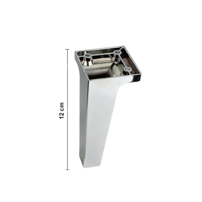 Piede per mobile colore cromato 12H cm - Y834CR