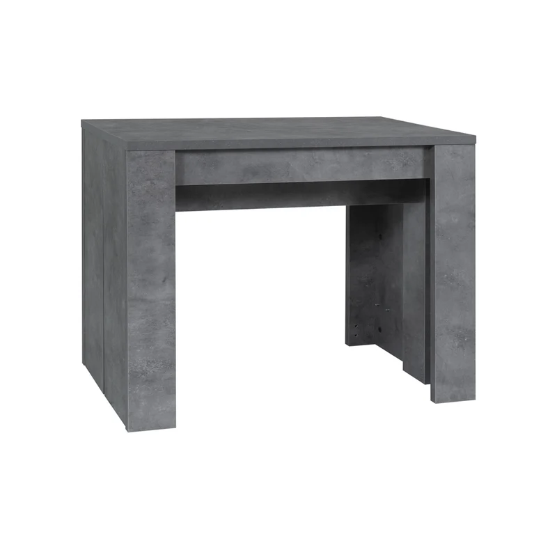 Tavolo consolle allungabile 252 cm colore cemento - Baku