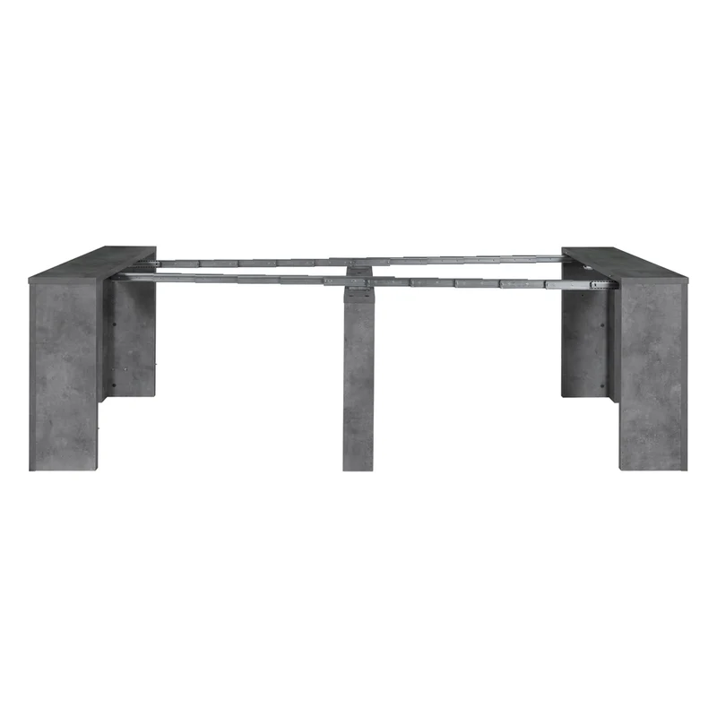 Tavolo consolle allungabile 252 cm colore cemento - Baku