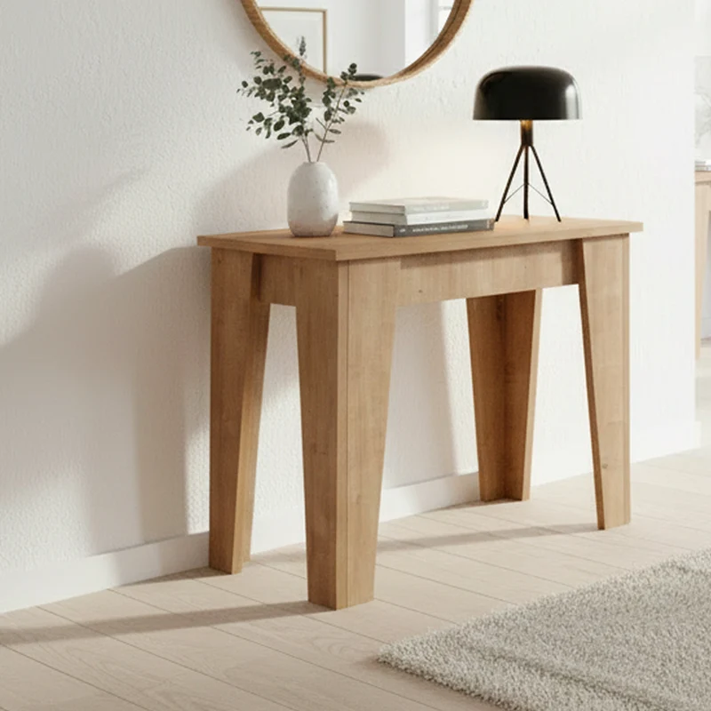 Tavolo consolle allungabile colore rovere 50x90 cm - Natron