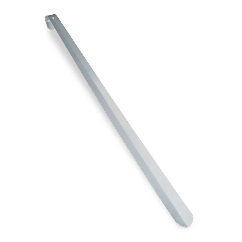 Chausse-pied long ergonomique 70 x 4 x 3,5 cm en fer finition mate argenté 13_0004155