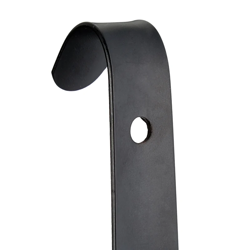 Chausse-pied incurvé ergonomique anti-rouille manipulation facile 60 x 4 x 4 cm en fer noir 13_0004611