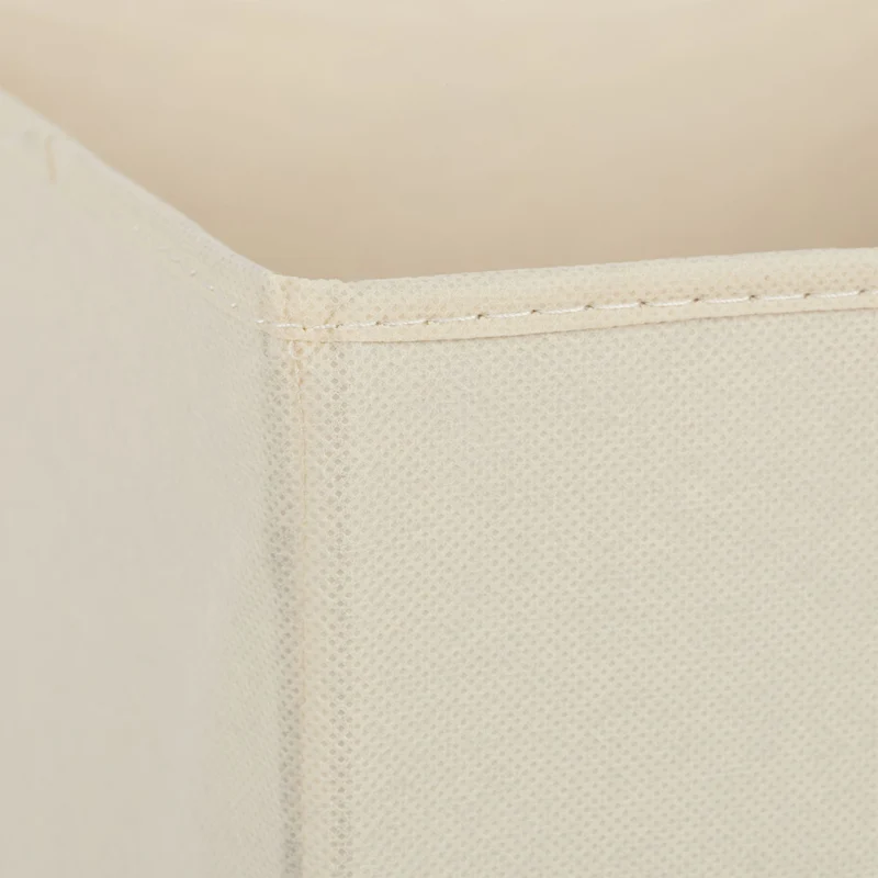 Lot de 2 boîtes de rangement pliables pratiques 30 x 30 x 30 cm en polyester gris 13_0006428