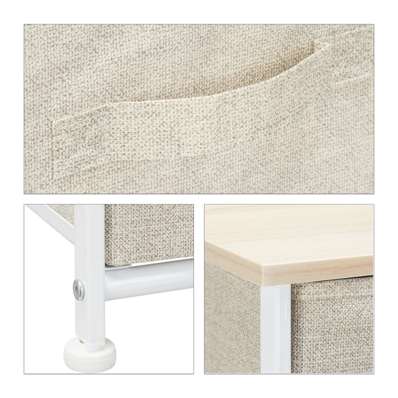 Système d'étagère avec tiroirs modernes rangement bureau 76 x 45 x 30 cm en acier blanc 13_0006831