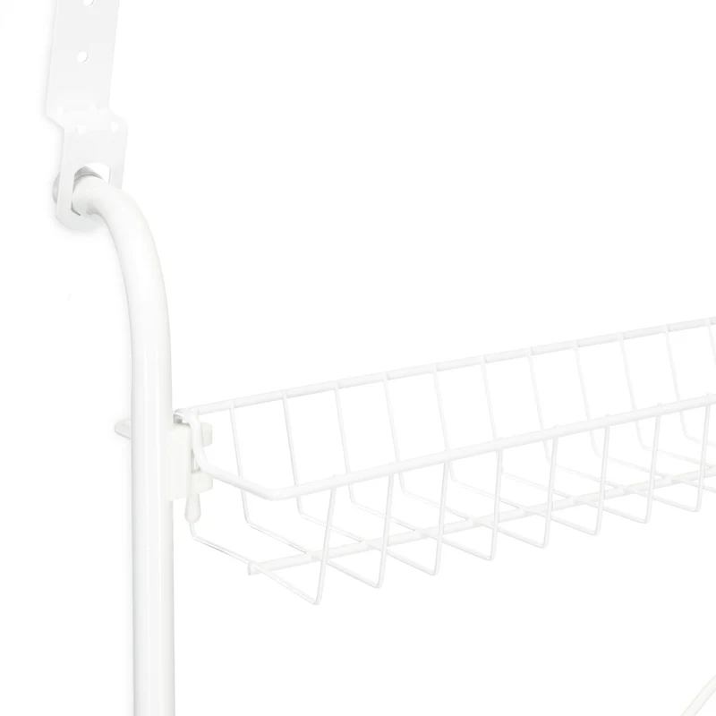 Range-chaussures suspendu moderne 4 niveaux 80 x 20 x 60 cm pratique gain de place en plastique noir 13_0006873