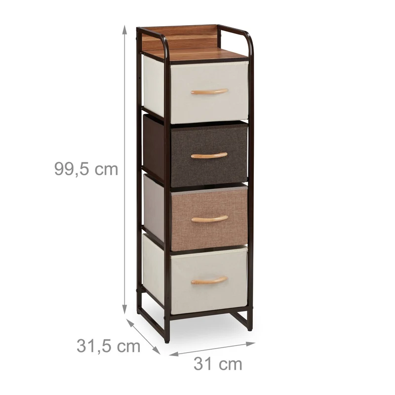 Armoire de rangement design moderne 79 x 58 x 31,5 cm avec tiroirs fonctionnels en bois blanc 13_0007718