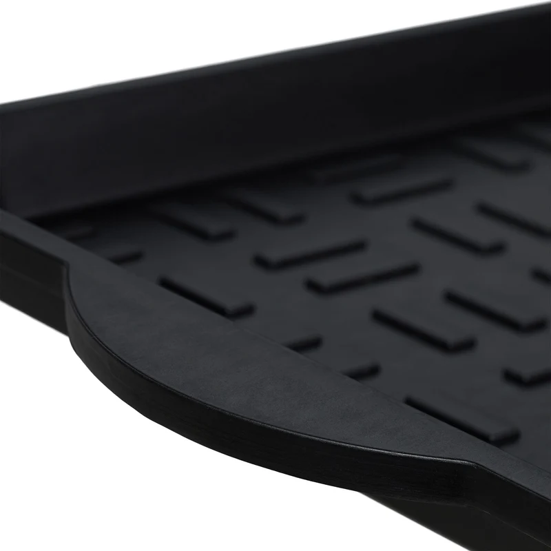 Lot de 2 rangements à chaussures empilables 3,2 x 75 x 36,5 cm en polypropylène noir 13_0007652