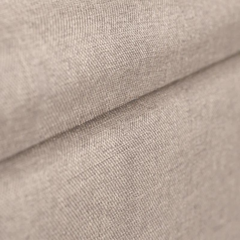 Banc rembourré avec espace de rangement 39,5 x 79,5 x 39,5 cm pratique moderne en tissu beige 13_0008722