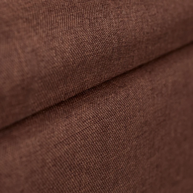 Banc de rangement en tissu 39,5 x 79,5 x 39,5 cm assise rembourrée moderne entrée en MDF marron 13_0008718