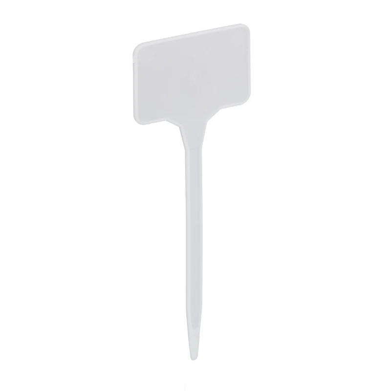 Lot de 100 étiquettes à planter réutilisables jardin légumes et fleurs en plastique blanc 13_0008066