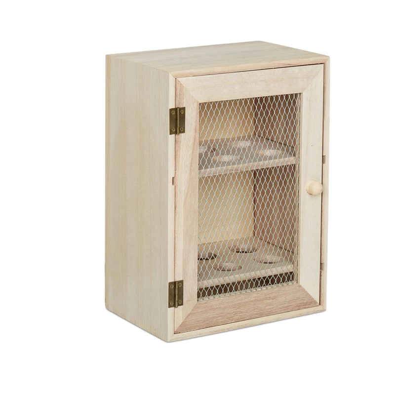 Armoire à oeufs décorative pratique cuisine 25 x 18 x 12 cm style rustique ambiance campagnarde en bois naturel 13_0008706
