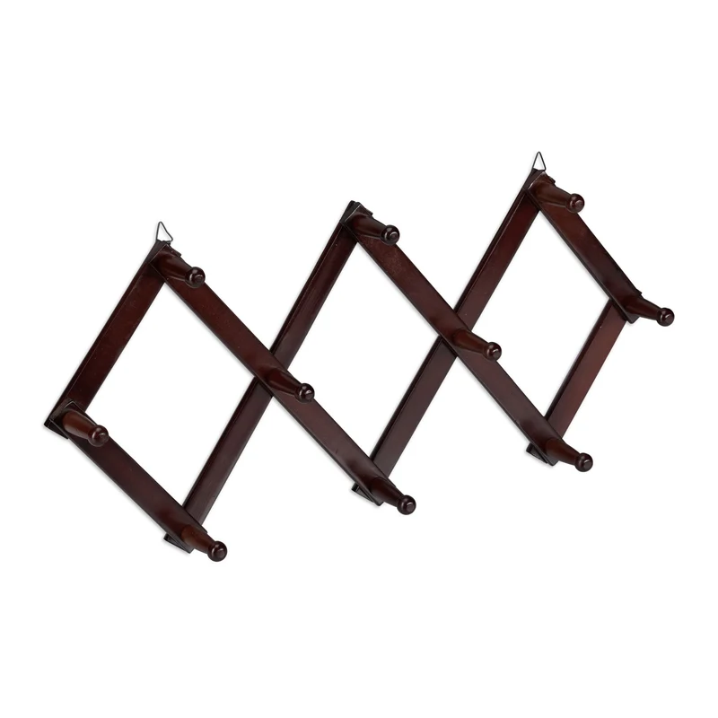 Garde-robe mural pliable extensible modernisé entrée 32 x 87,5 x 7,5 cm en bois naturel 13_0008838