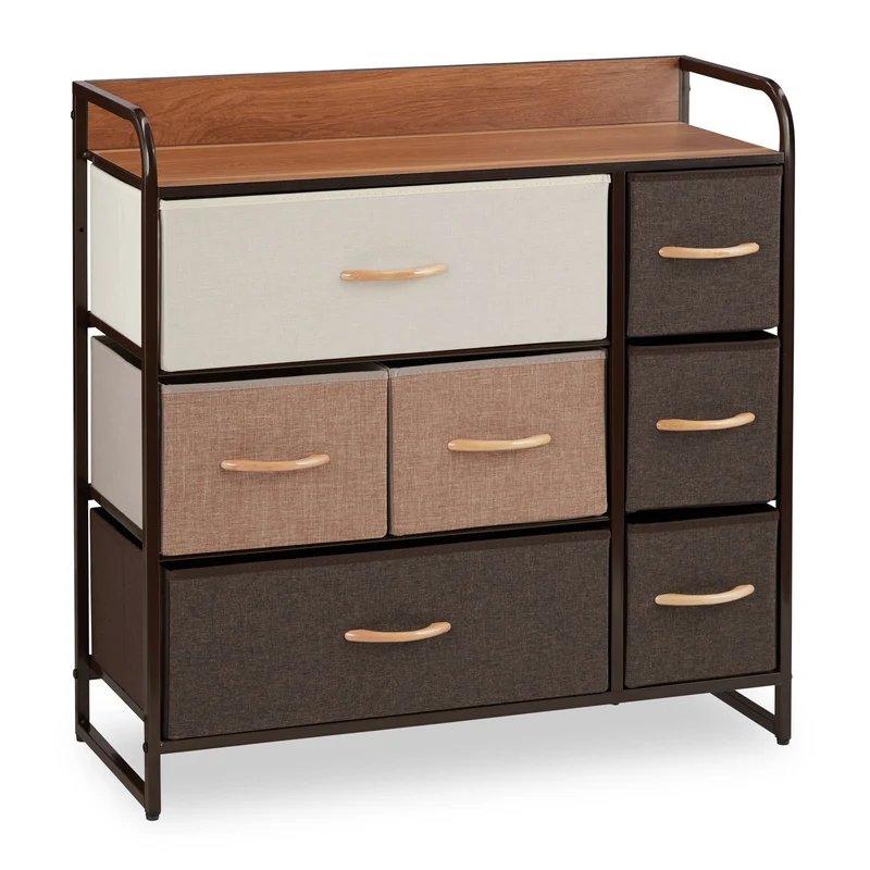Armoire avec tiroirs design moderne 100 x 58 x 31,5 cm rangement pratique en bois blanc 13_0007715