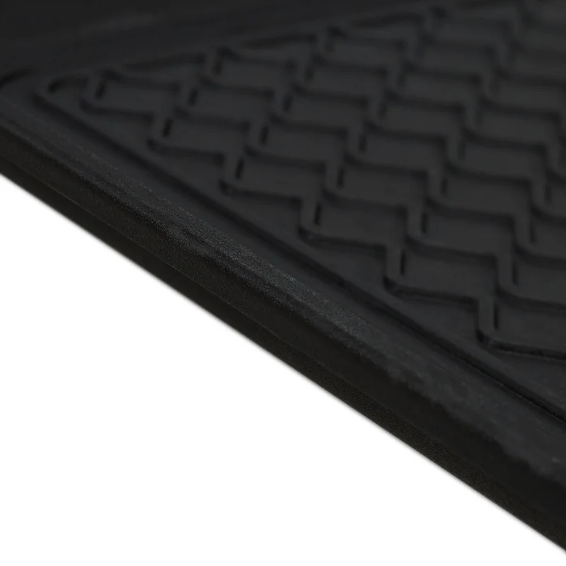 Bac à chaussures rectangulaire pour le vestibule 3 x 60 x 40 cm en polypropylène noir 13_0007635